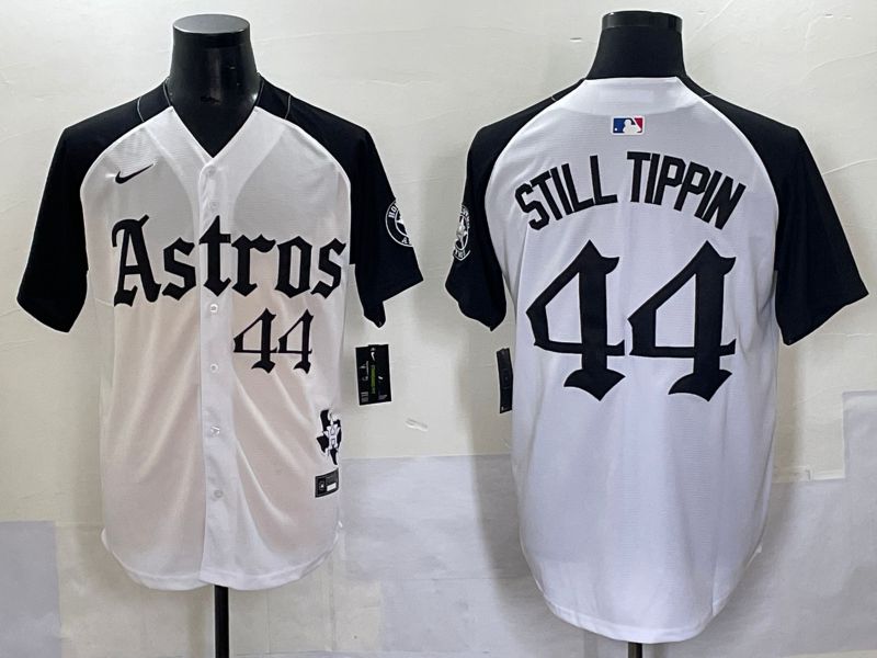 Men 2025 Houston Astros 44 Still Tippin White Black Five generations Joint Name Nike MLB Jersey style 6